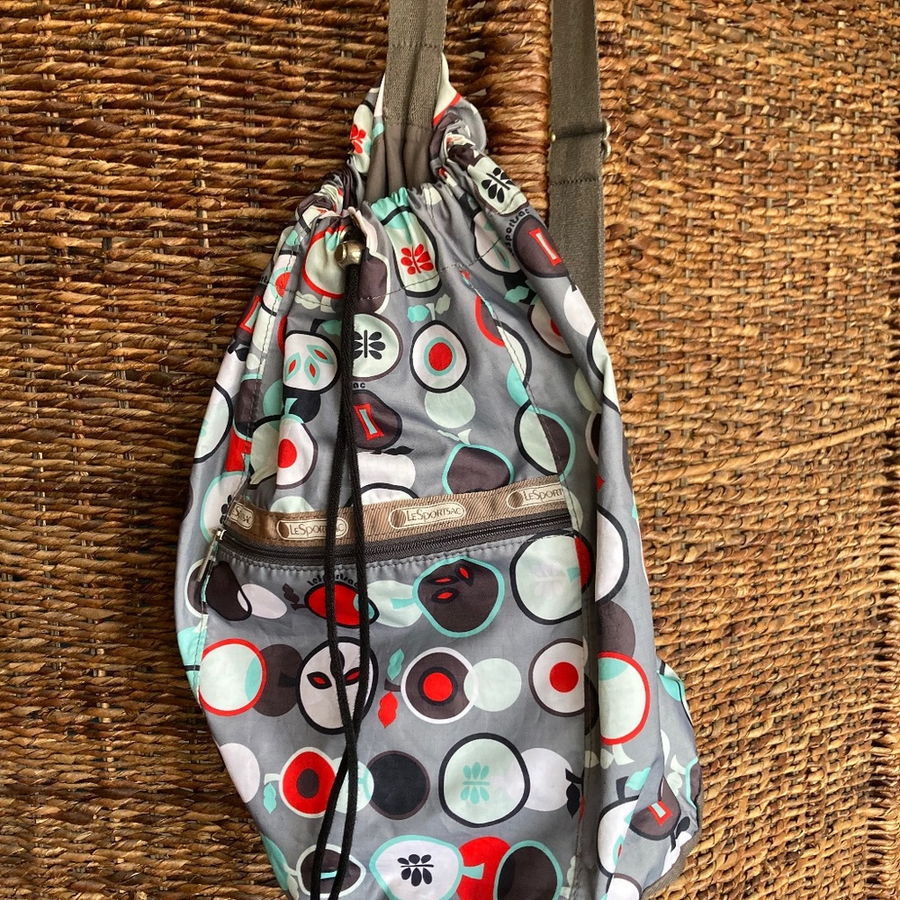 LeSportsac  tall bucket crossbody bag